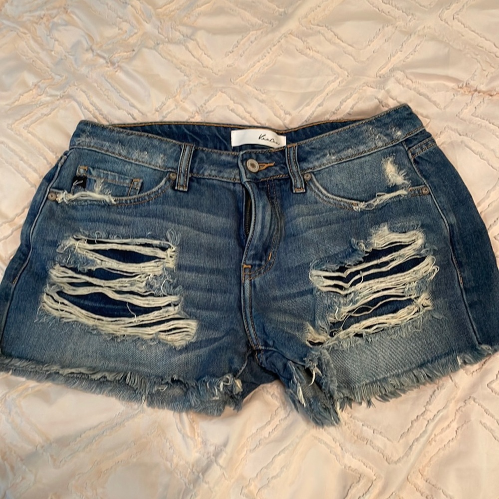 Kancan distressed shorts